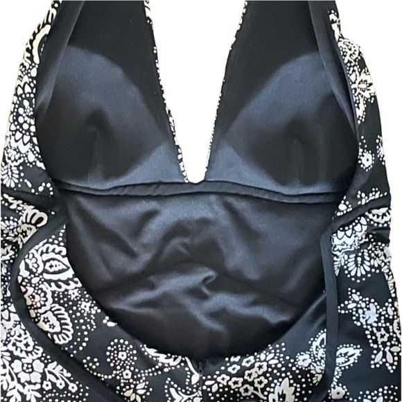 White House Black Market Dress Size 6 Floral Knee Length Halter Sleeveless Lined - Picture 6 of 13